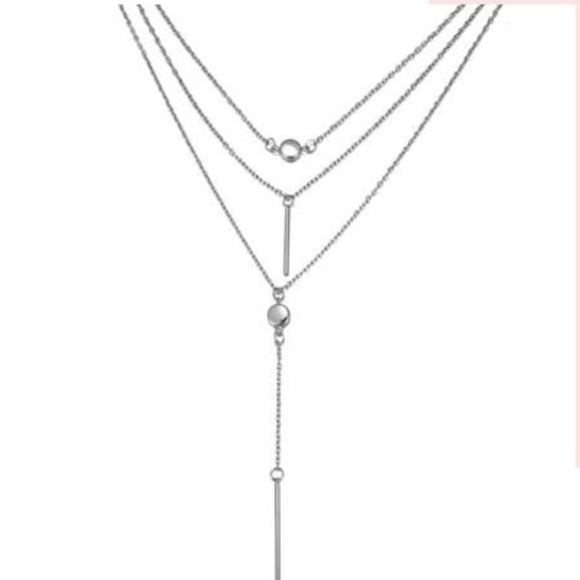 !!NEW Bohemian Multi-Layer Necklace Silver Color! - Picture 2 of 3